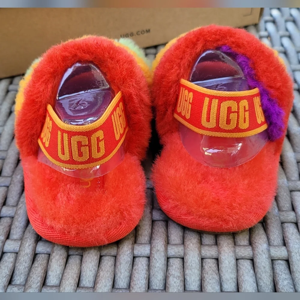 UGG Kids T Fluffy Yeah Slide Cali Collage